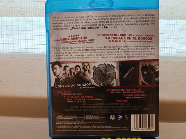 La Cabaña en el Bosque Blu-ray