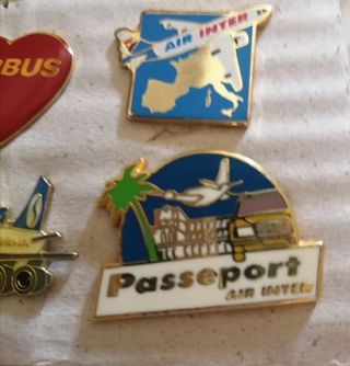15 Pins Aviación Vintage