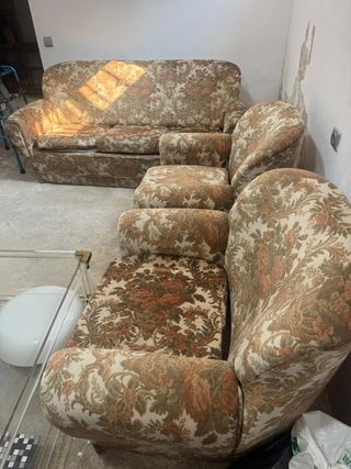 Sofá cama vintage 3+2 plazas 