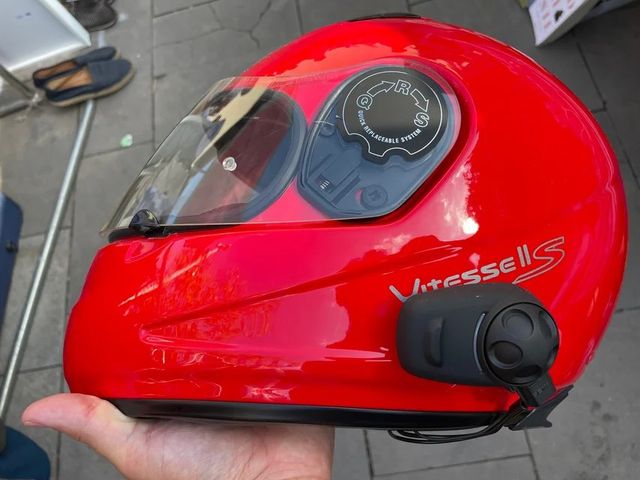 Casco moto Vitesse II S Bluetooth Sena rojo XL