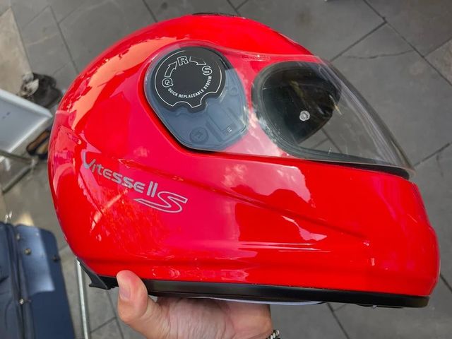 Casco moto Vitesse II S Bluetooth Sena rojo XL