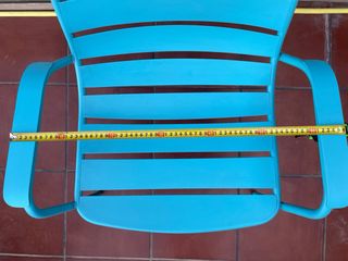 2 Sillas de Metal Azules