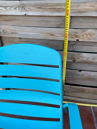 2 Sillas de Metal Azules