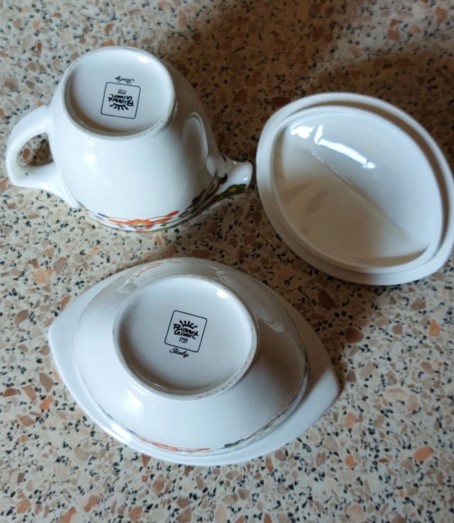 Lattiera & Zuccheriera con piattino Richard Ginori