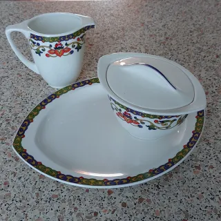 Lattiera & Zuccheriera con piattino Richard Ginori