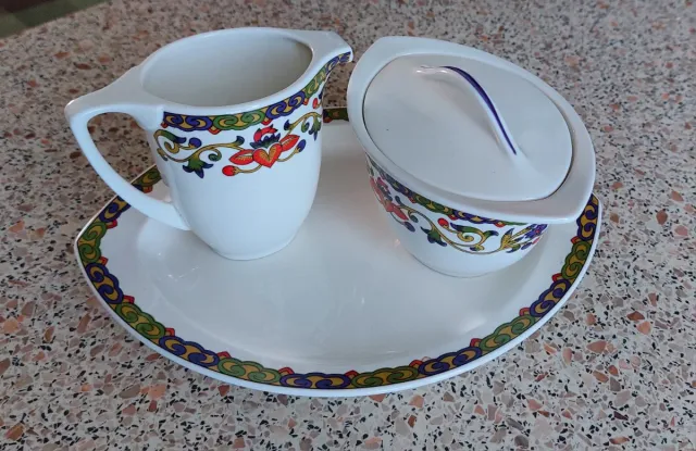 Lattiera & Zuccheriera con piattino Richard Ginori