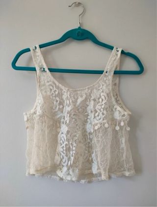 Top encaje Hollister