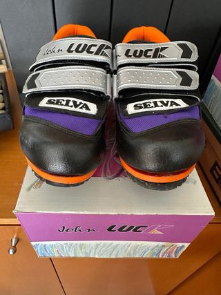 Zapatillas ciclismo John Luck vintag, talla 38 y 4