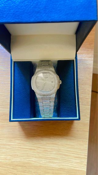 Reloj de diamantes | Plata