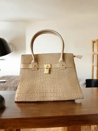 Bolso bandolera beige