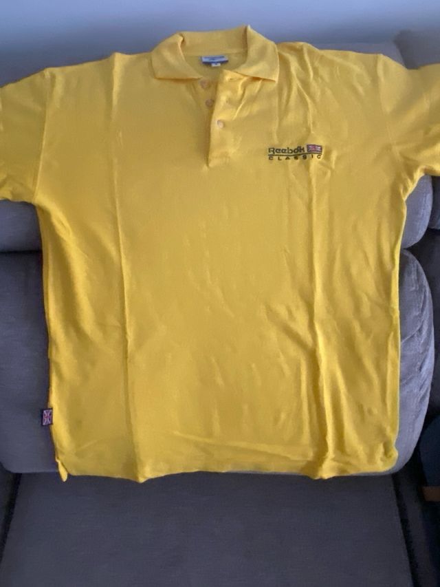 Polo Reebok Classic Amarillo Talla S