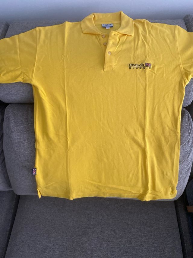 Polo Reebok Classic Amarillo Talla S