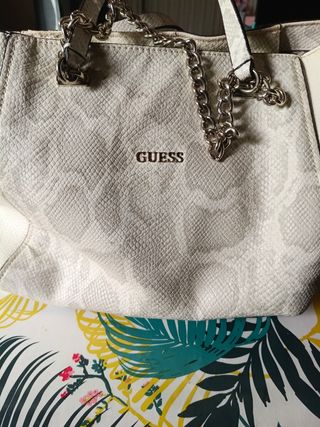 Bolso Guess beige - cadena