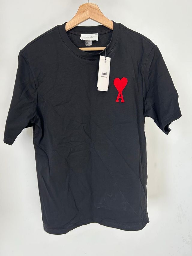 Camiseta Ami Paris Negra - Talla M