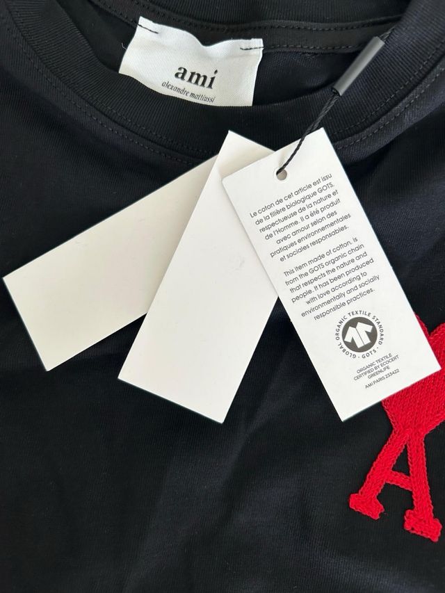 Camiseta Ami Paris Negra - Talla M