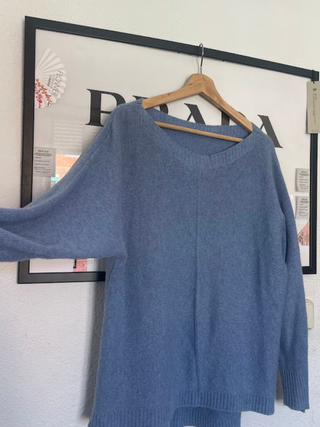 Jersey azul suave - Talla L