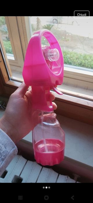 Spruzzatore con mini-ventaglio