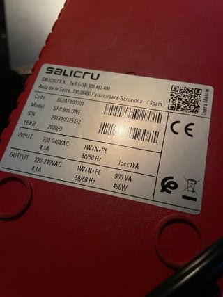 Salicru SPS 900 ONE SAI 900VA 480W