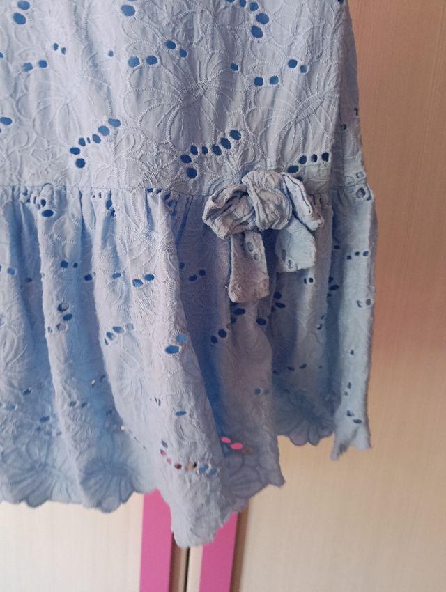 Vestitino bimba elegante azzurro