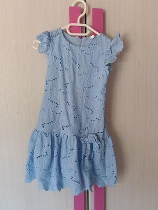Vestitino bimba elegante azzurro