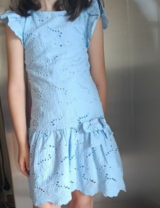 Vestitino bimba elegante azzurro