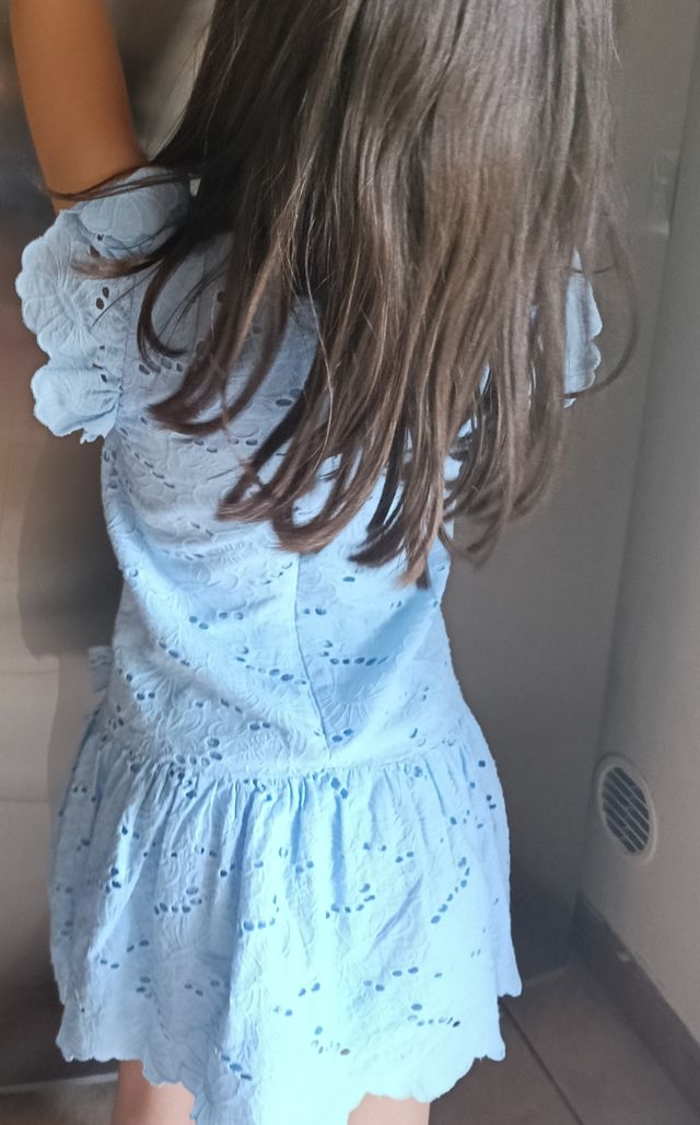 Vestitino bimba elegante azzurro