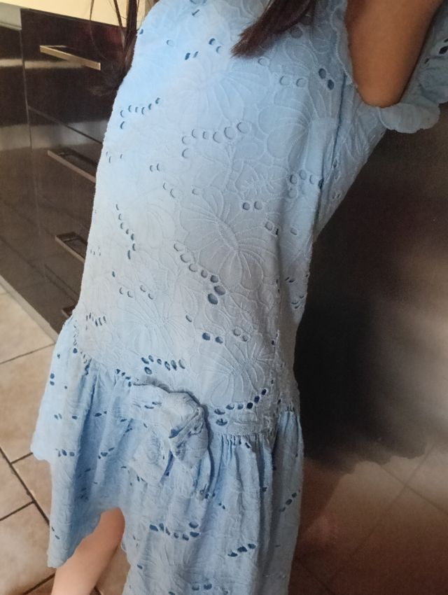 Vestitino bimba elegante azzurro