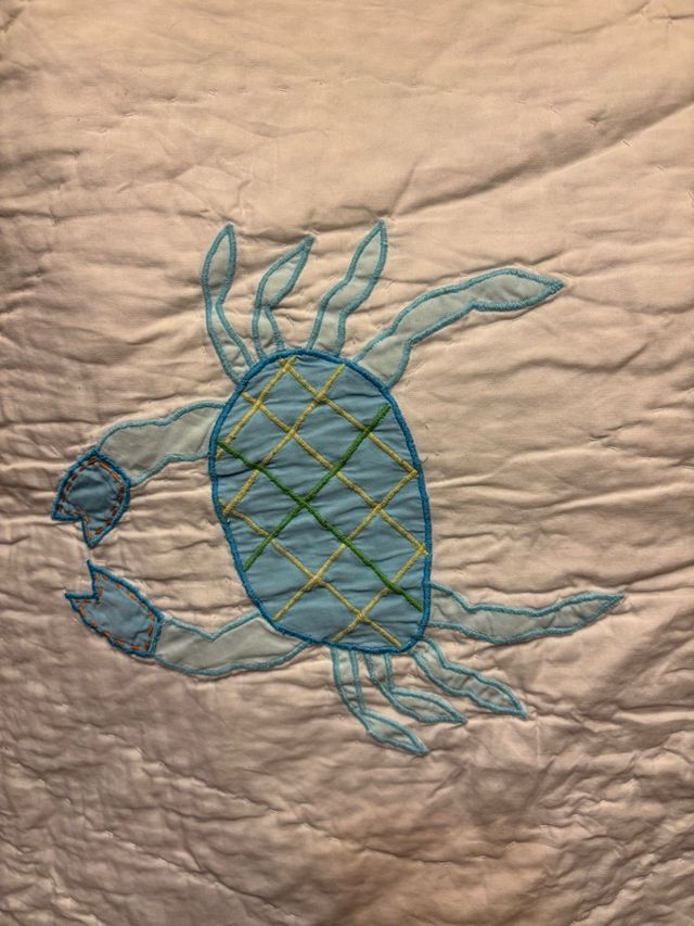 Edredon infantil | Cama verde e branca 90cm