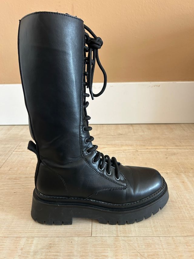 Botas altas Corina plataforma negras