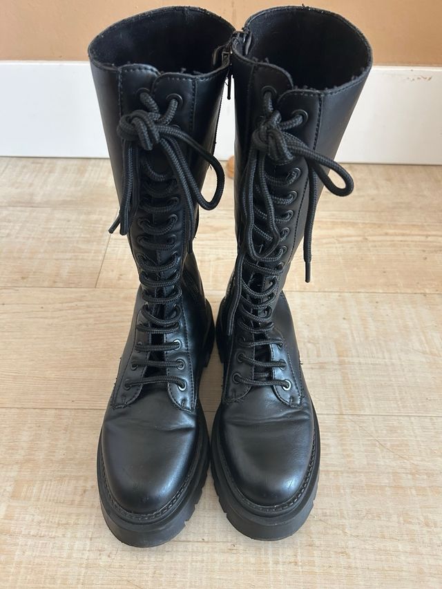 Botas altas Corina plataforma negras