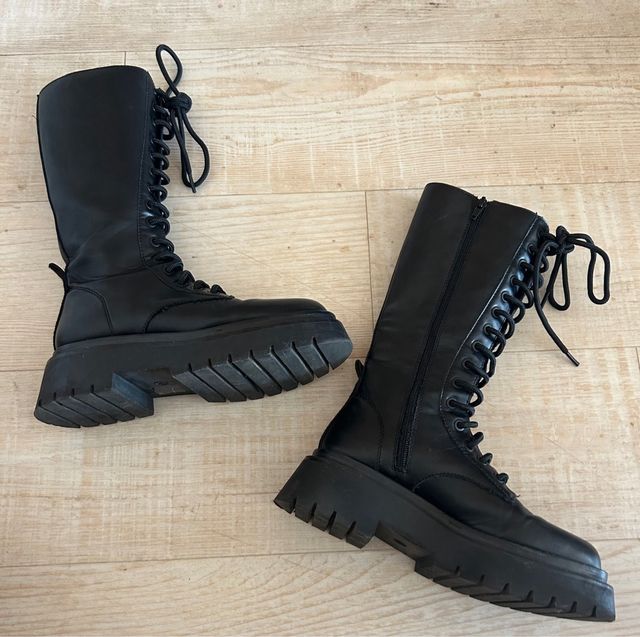 Botas altas Corina plataforma negras