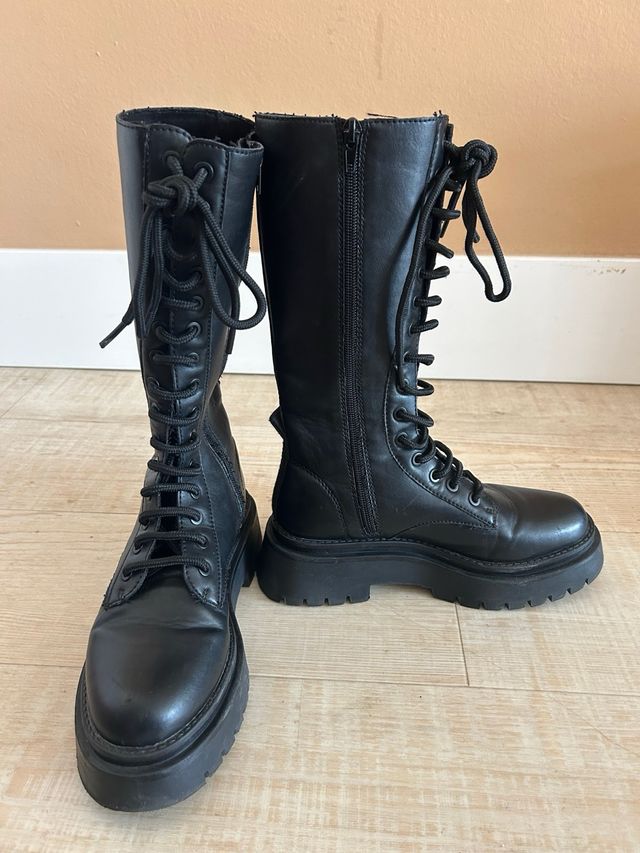 Botas altas Corina plataforma negras