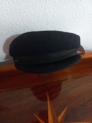 Gorra marinera azul, capitán