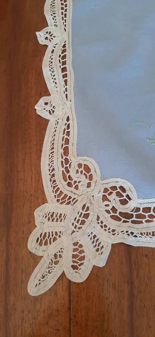 Tovaglietta ricamata - cotone lino