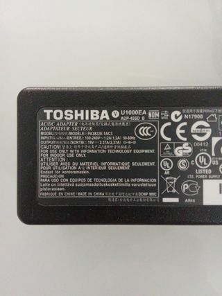 Cargador Toshiba 19V 2.37A