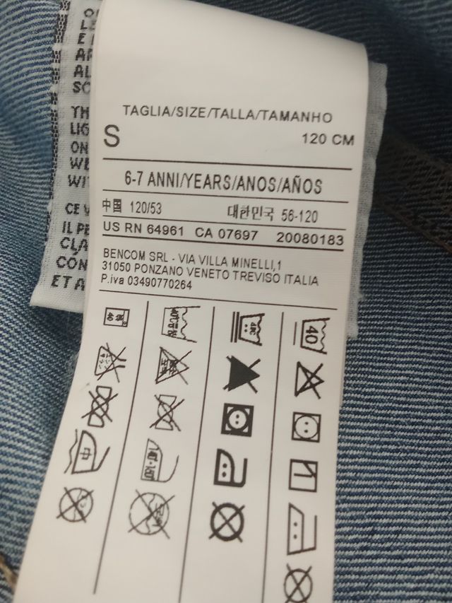 Giubbino Jeans bimbo/a Benetton