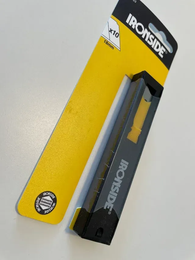 Blister 10 cuchillas cúter 18mm Ironside