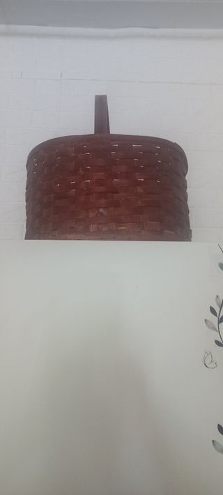 Cesta mimbre marrón