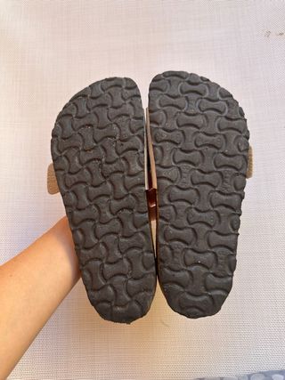 Birkenstock Beige - Zapatillas con hebilla