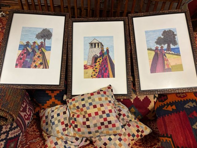 3 Placas de quadros de imagens rurais