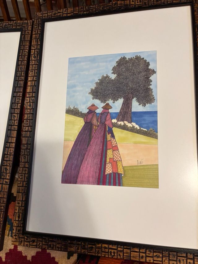 3 Placas de quadros de imagens rurais