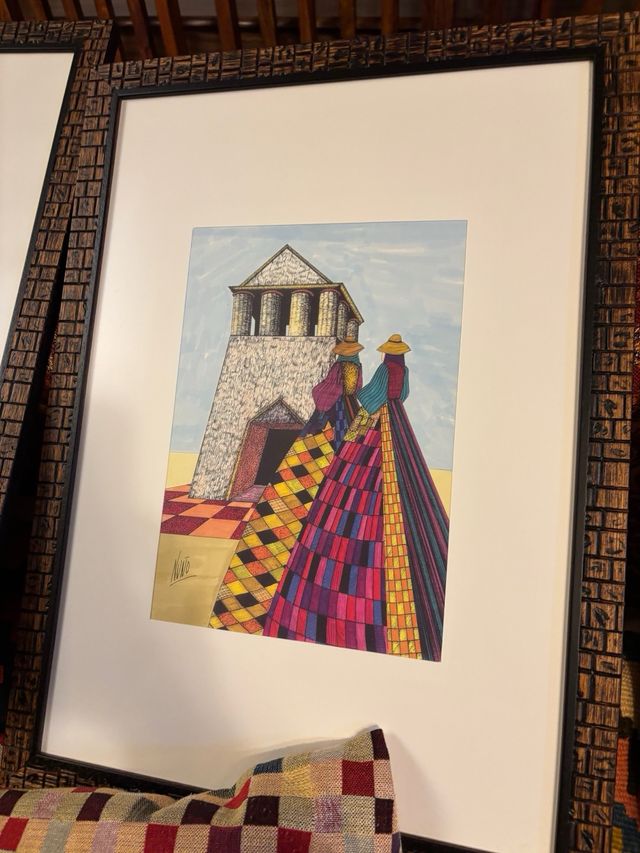 3 Placas de quadros de imagens rurais