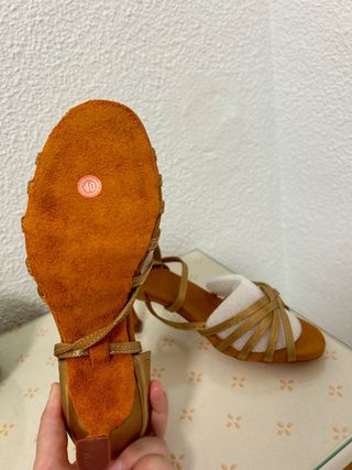 Tacones baile latino marrones - 40