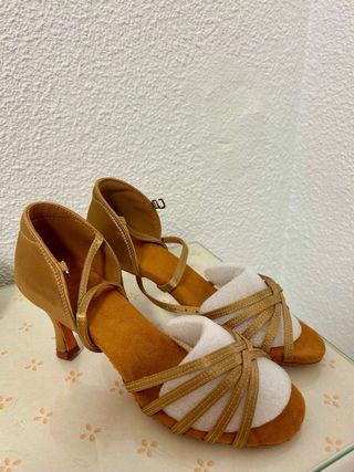 Tacones baile latino marrones - 40