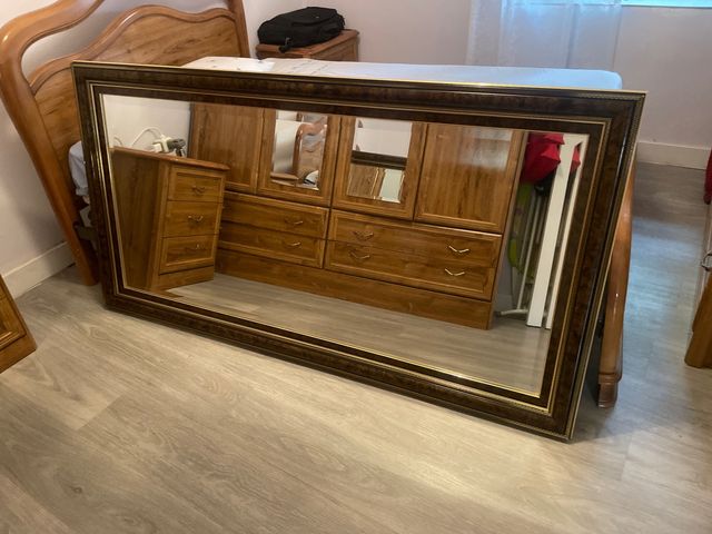 Espejo salón - Marrón Dorado