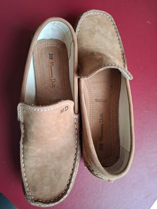 Mocasines Massimo Dutti Piel Marrón 38