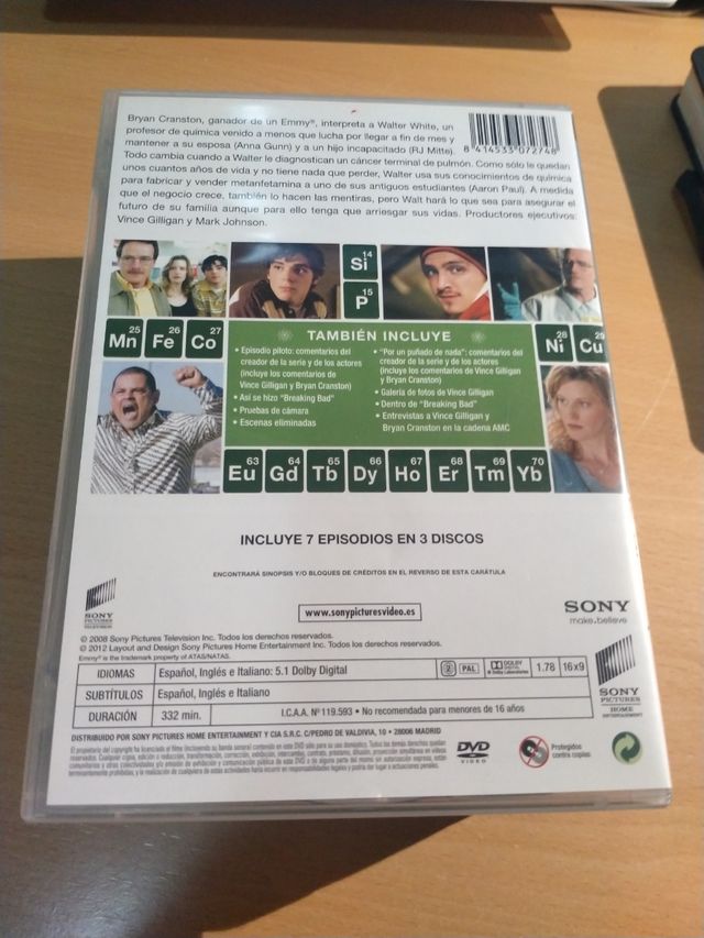 Breaking Bad - Temporada 1, 2, 3, 4 (DVD)