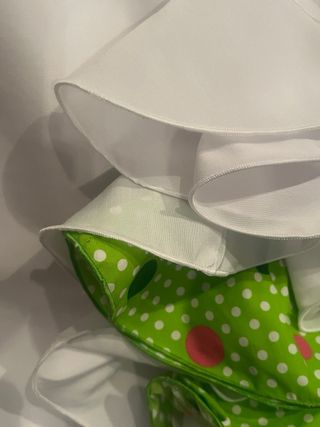 Vestido Flamenca Blanco y Verde