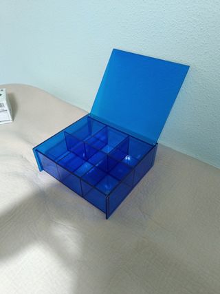 Caja organizadora azul - 9 compartimentos