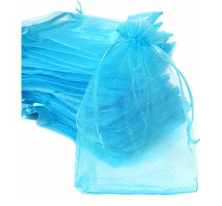 Bolsas Organza Azul - 25uds